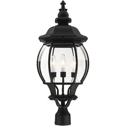 Frontenac 4 Light 27 inch Textured Black Outdoor Post Top Lantern