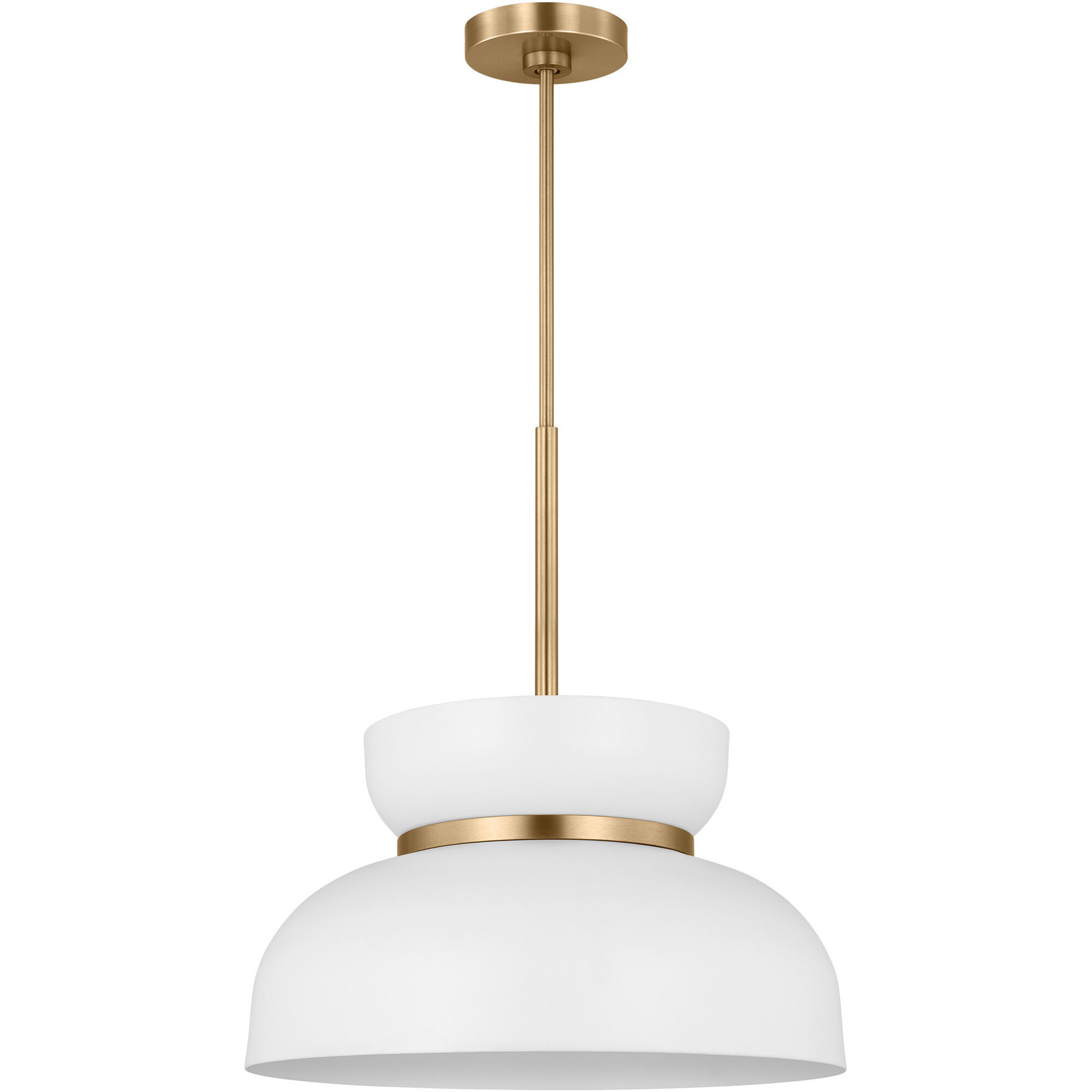 Drew & Jonathan Pemberton 1 Light 12 inch Matte White Pendant Ceiling Light