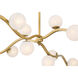 Curven 16 Light 25.75 inch Legacy Brass Chandelier Ceiling Light