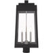 Oslo 3 Light 25 inch Black Outdoor Post Top Lantern