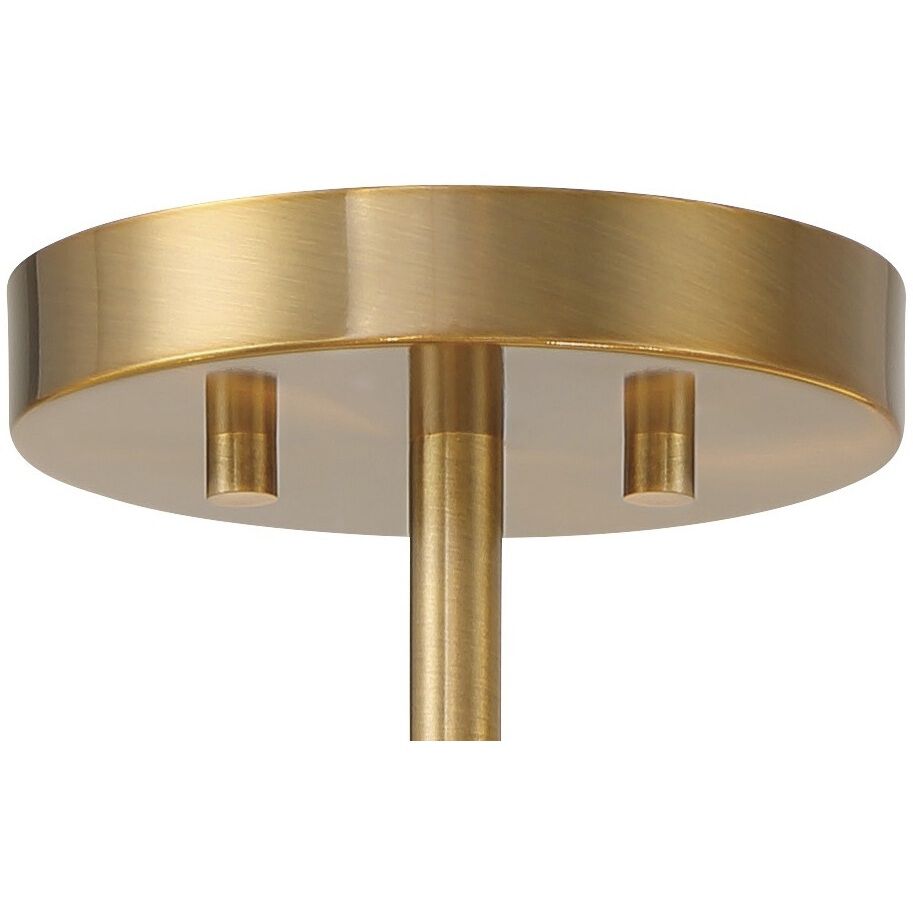 Van Noord 4 Light 21 inch Oxidized Aged Brass Semi-Flush Ceiling Light
