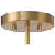 Van Noord 4 Light 21 inch Oxidized Aged Brass Semi-Flush Ceiling Light