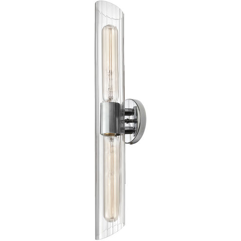 Samantha 2 Light 25 inch Polished Chrome Vanity Light Wall Light