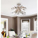 Priscilla 4 Light 23 inch Silver Leaf Flush Mount Ceiling Light