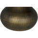 Mateo 19 X 18 inch Aged Brass Side Table