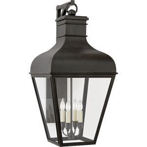 Chapman & Myers Fremont 4 Light 27 inch French Rust Outdoor Bracketed Wall Lantern, Medium