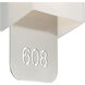 D&eacute;cor 2 Light 6 inch Brushed Steel ADA Wall Sconce Wall Light