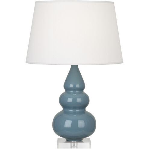 Small Triple Gourd 24 inch 150.00 watt Steel Blue Accent Lamp Portable Light in Lucite