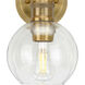 Hansford 3 Light 25 inch Vintage Brass Bath Vanity Wall Light
