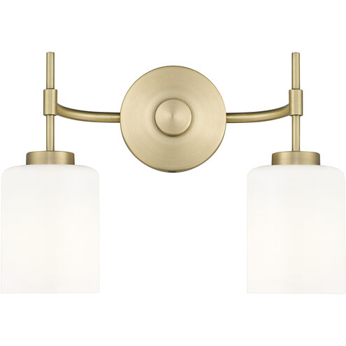 Keylee 2 Light 15.5 inch Vintage Brass Vanity Light Wall Light