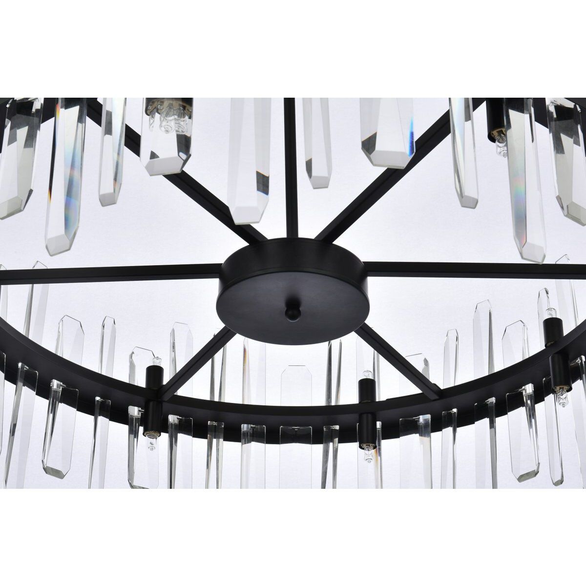 Serena 16 Light 32 inch Black Chandelier Ceiling Light