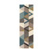Philadelphia 96 X 30 inch Teal/Sage/Tan/Taupe/Charcoal/Cream/Camel Rugs, Runner