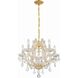 Maria Theresa 6 Light 20 inch Gold Chandelier Ceiling Light in Clear Spectra