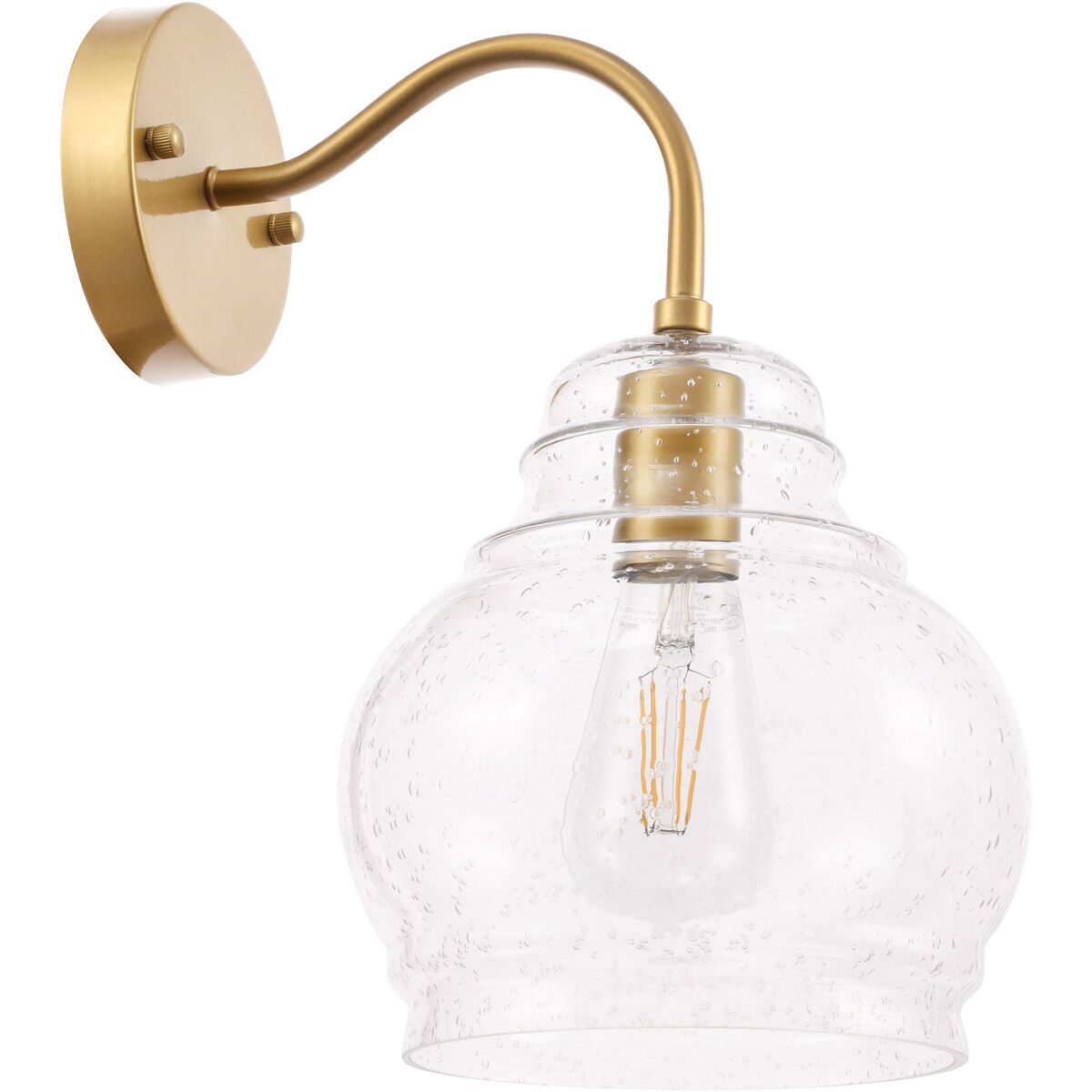 Pierce 1 Light 8 inch Brass Wall sconce Wall Light