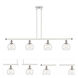 Ballston Athens LED 48 inch White and Polished Chrome Island Light Ceiling Light in Clear Glass