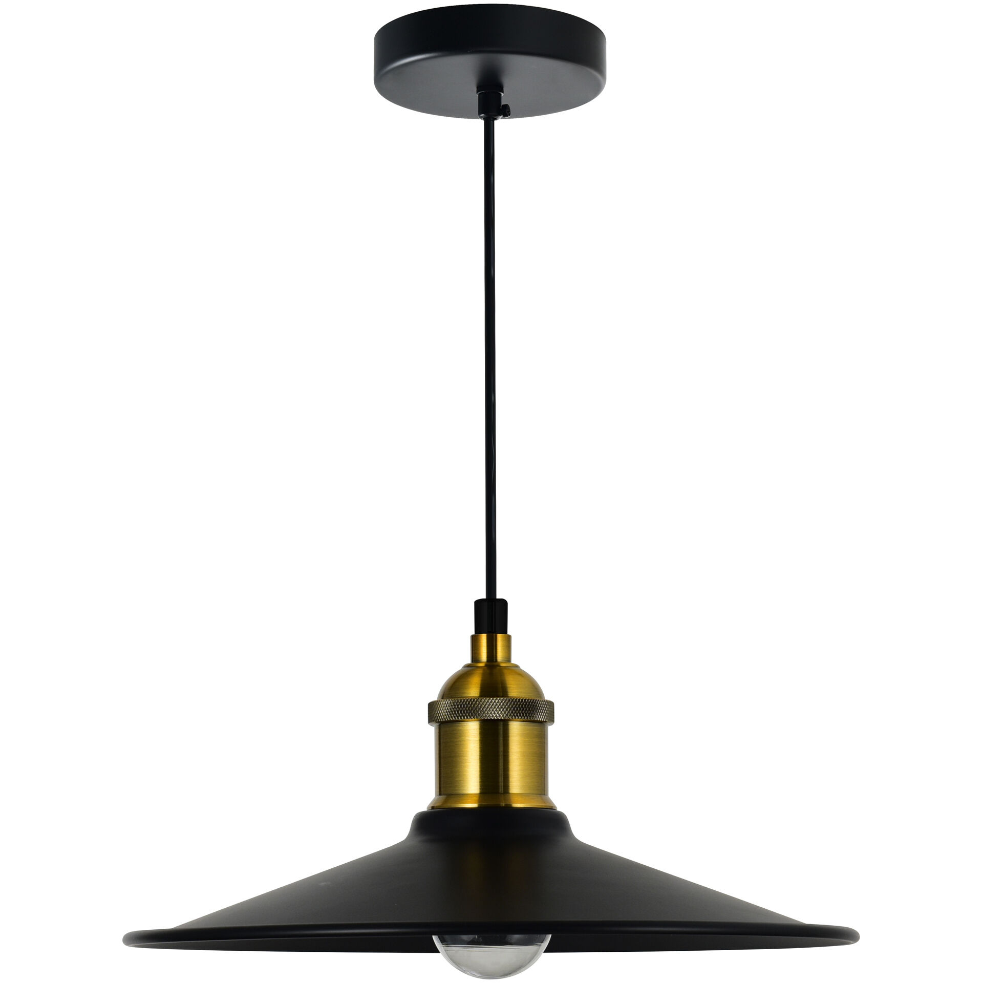 Brave 1 Light 10 inch Black Mini Pendant Ceiling Light