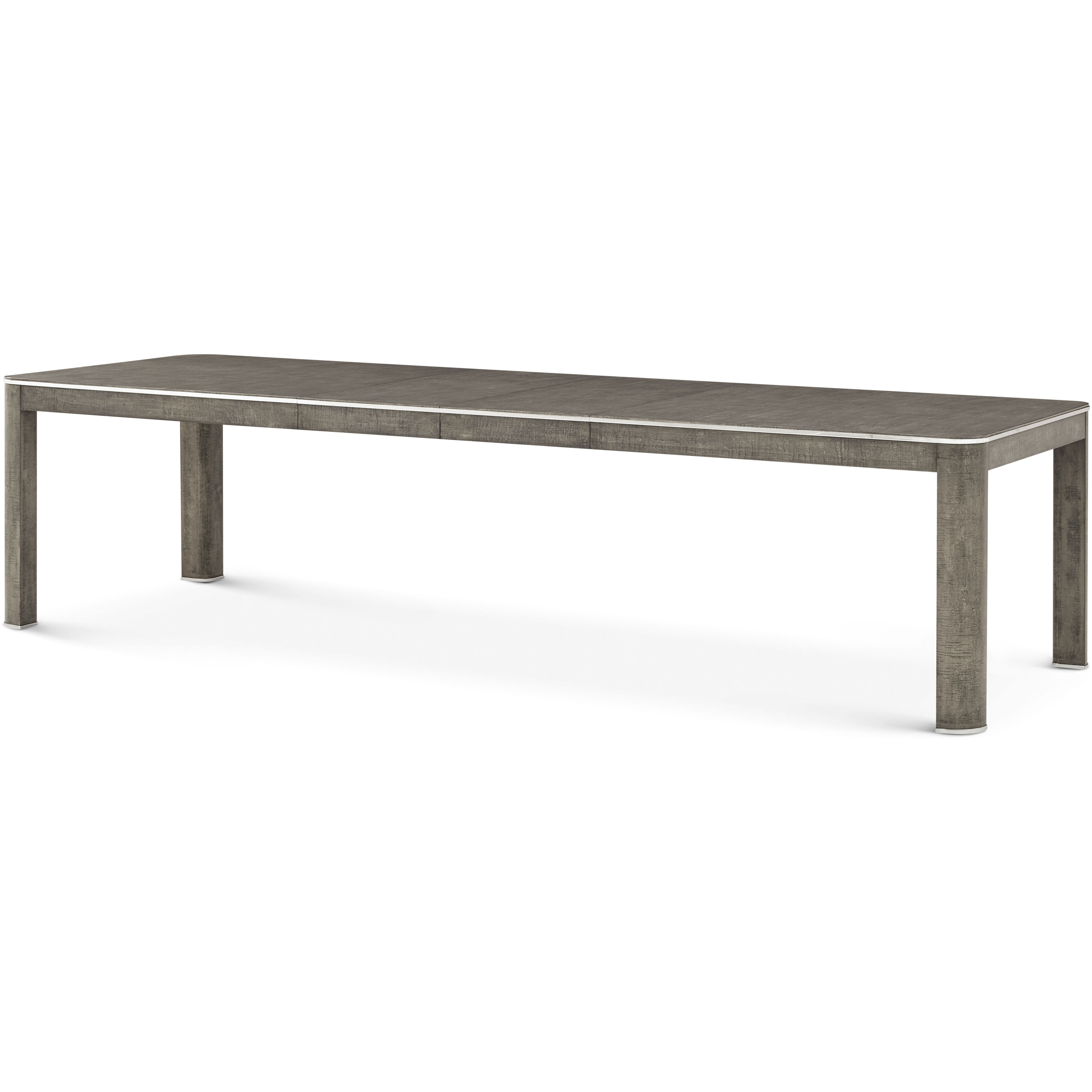 Hudson 120 X 42 inch Pebble Grey Extension Dining Table, Wooden