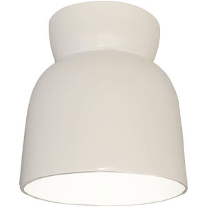 Radiance Collection 1 Light 7.5 inch Matte White Outdoor Flush Mount