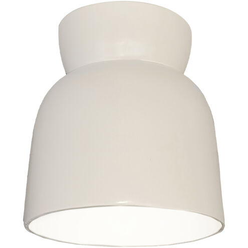 Radiance Collection 1 Light 7.5 inch Matte White Outdoor Flush Mount