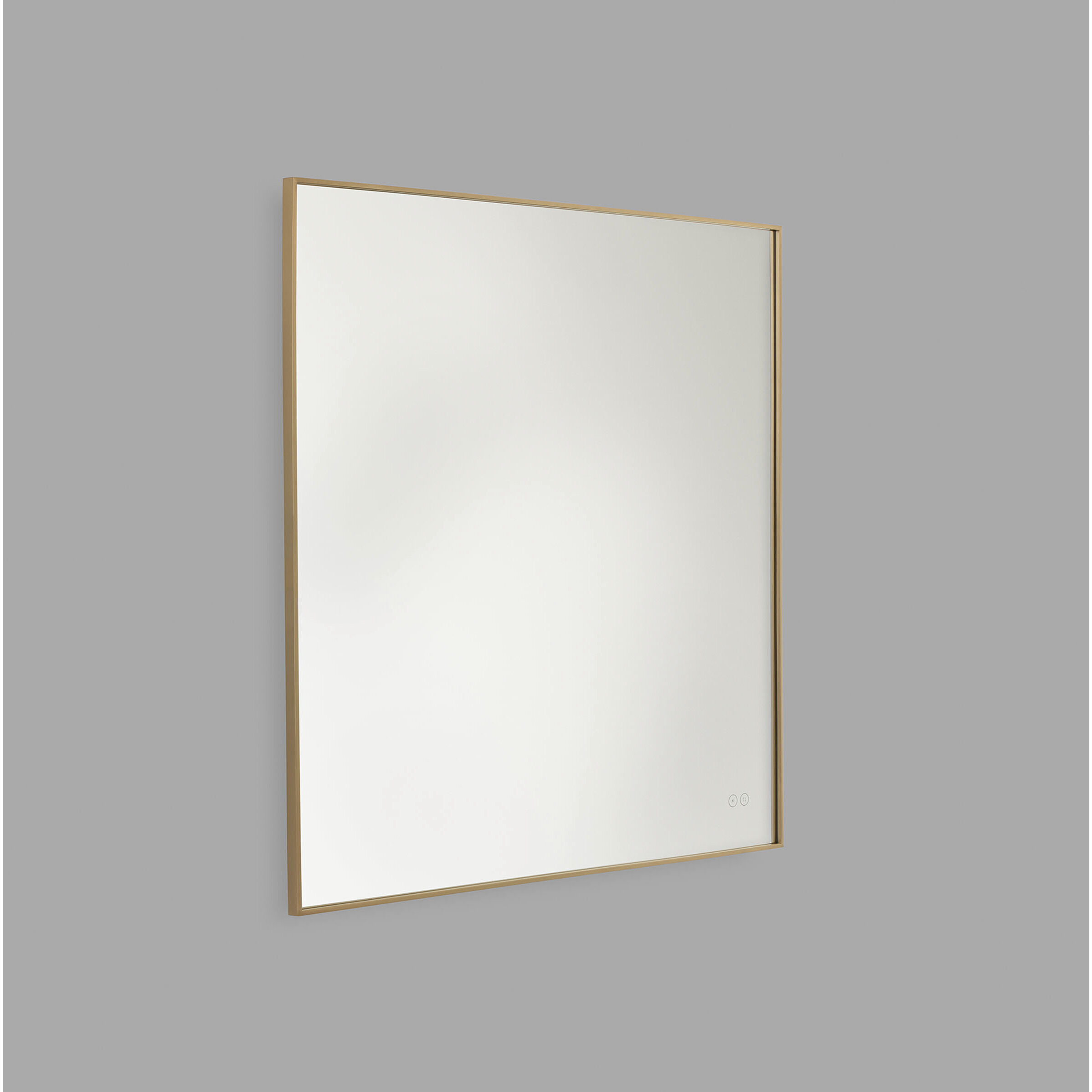 Cadre 30 X 30 inch Satin Brass Backlit Wall Mirror