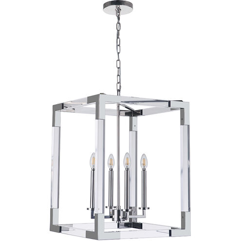Boxford 4 Light 14 inch Polished Nickel Pendant Ceiling Light