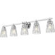 Andree 5 Light 40 inch Chrome Bathroom Vanity Wall Light