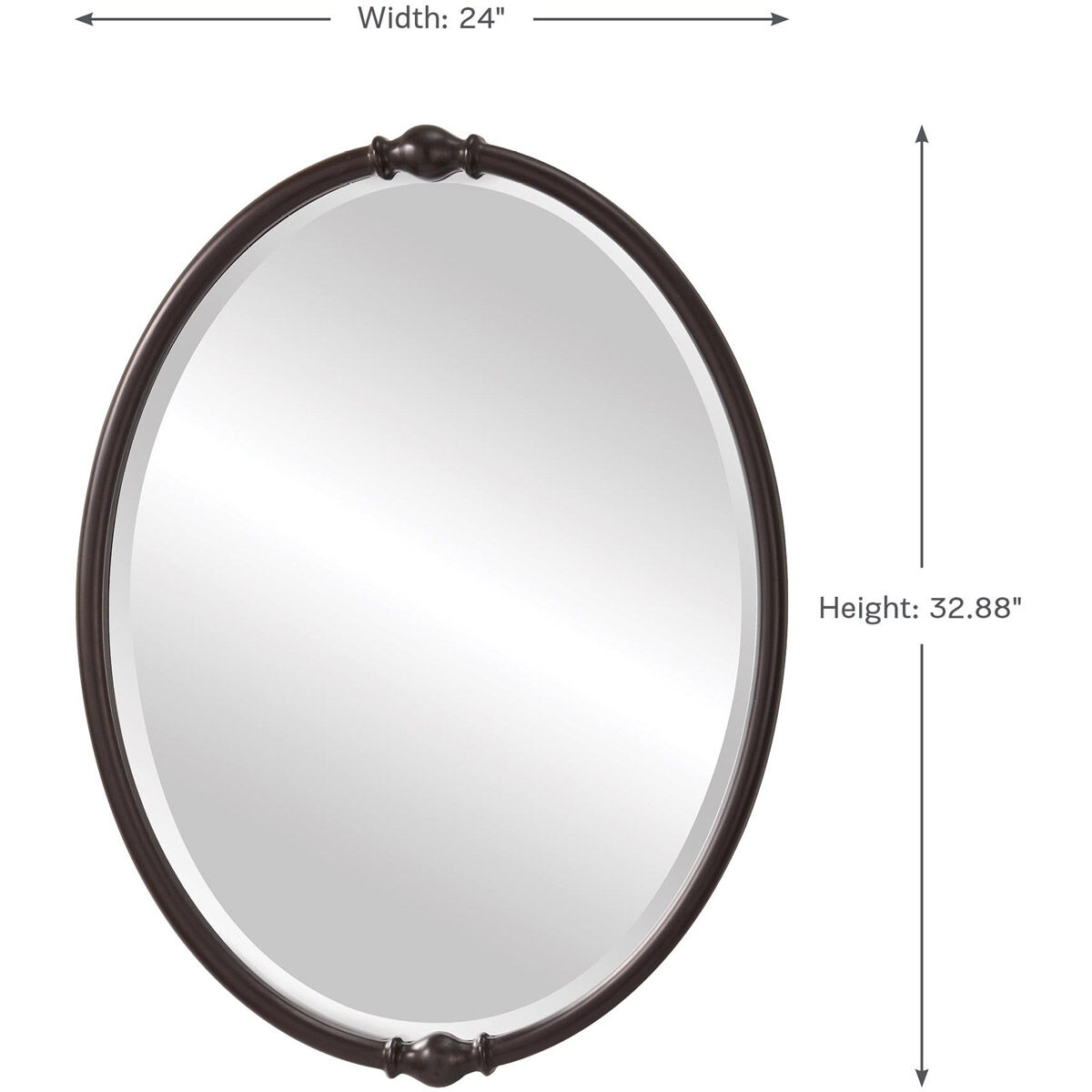 Oil rubbed sales bronze mirror