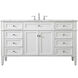 Park Avenue 60 X 22 X 35 inch White Vanity Sink Set