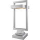 Luttrel LED 24.25 inch Silver Outdoor Pier Mounted Fixture