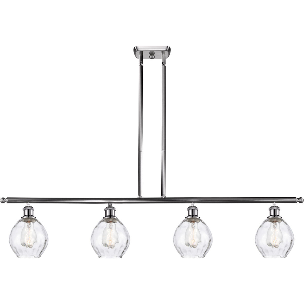 Ballston Small Waverly LED 48 inch Brushed Satin Nickel Island Light Ceiling Light, Ballston