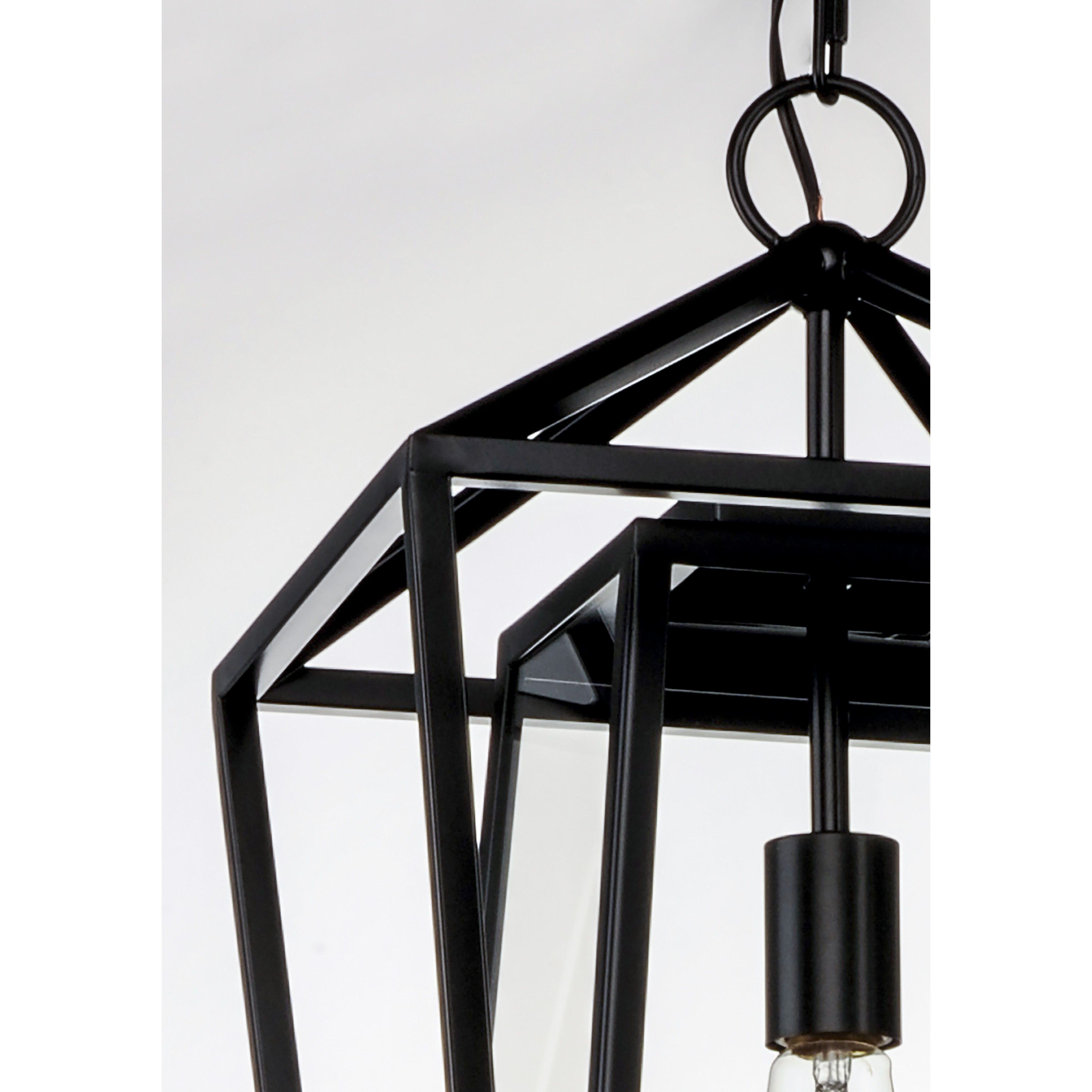 Artisan 1 Light 12 inch Black Outdoor Hanging Lantern