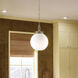 Andorra 1 Light Polished Nickel Pendant Ceiling Light