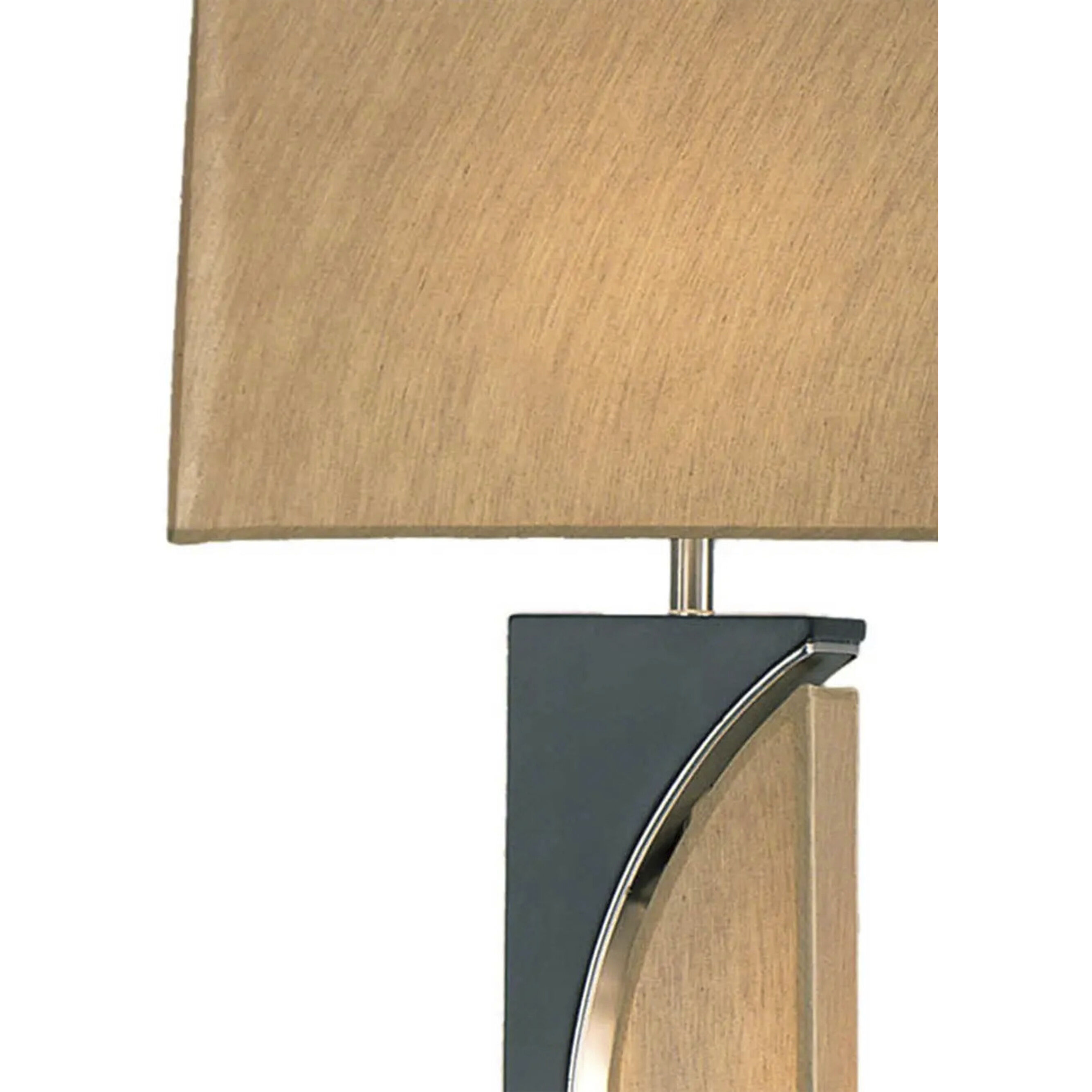 Half Moon 63 inch 100.00 watt Espresso and Brushed Nickel Floor Lamp Portable Light
