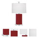 Small Harvey 19.13 inch 60 watt Ruby Red Accent Lamp Portable Light