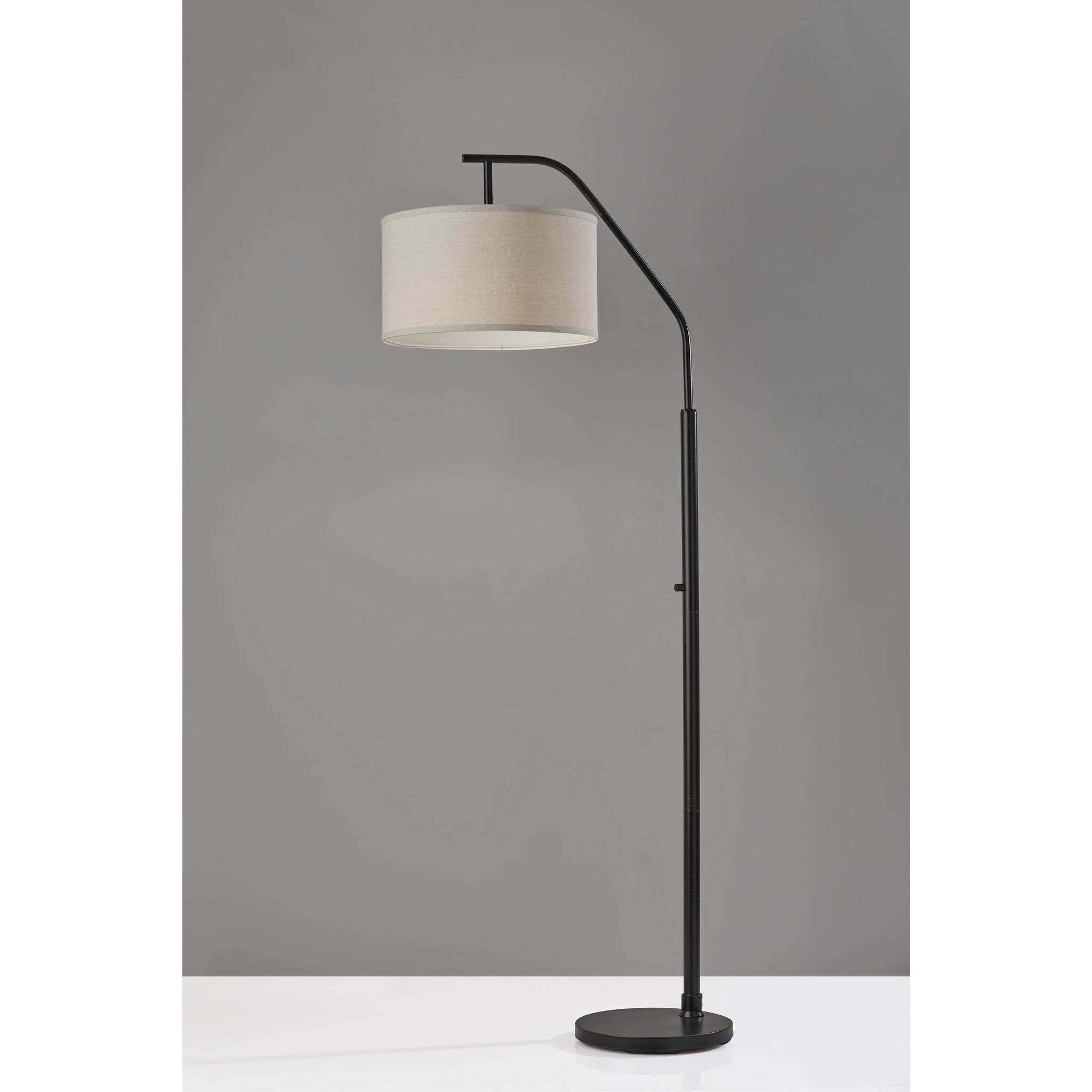 Max 66 inch 100.00 watt Black Floor Lamp Portable Light, Simplee Adesso 