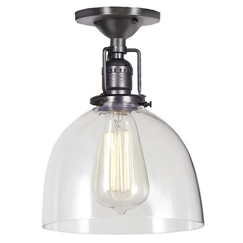 Union Square 1 Light 7 inch Gun Metal Flush Mount Ceiling Light