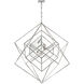 Kelly Wearstler Cubist 5 Light 45.5 inch Polished Nickel Chandelier Ceiling Light, Large