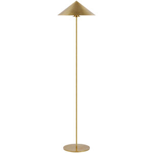 Paloma Contreras Orsay 55 inch 5.00 watt Hand-Rubbed Antique Brass Floor Lamp Portable Light, Medium