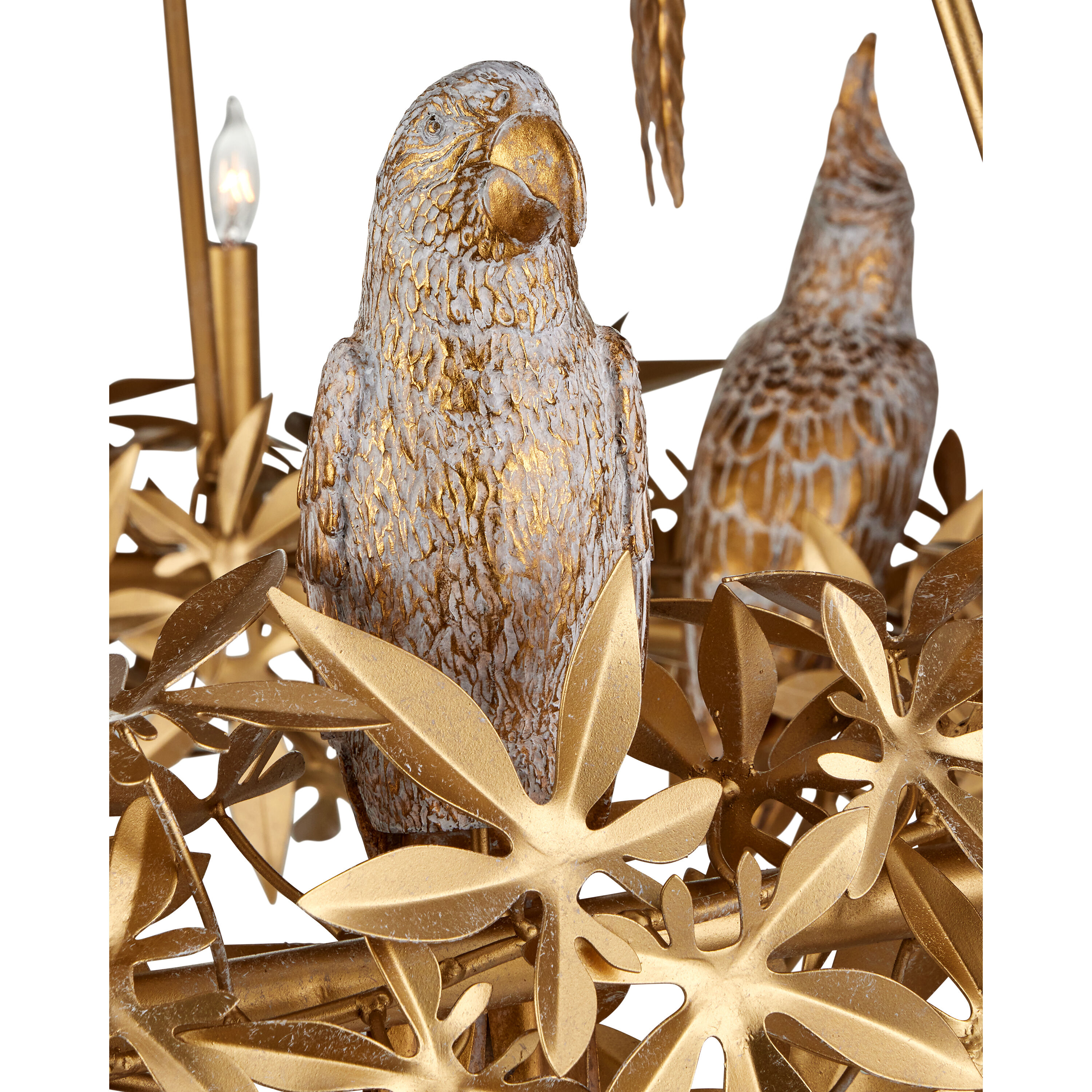 Aviary 12 Light 43.25 inch Swedish Gold Two-Tier Chandelier Ceiling Light