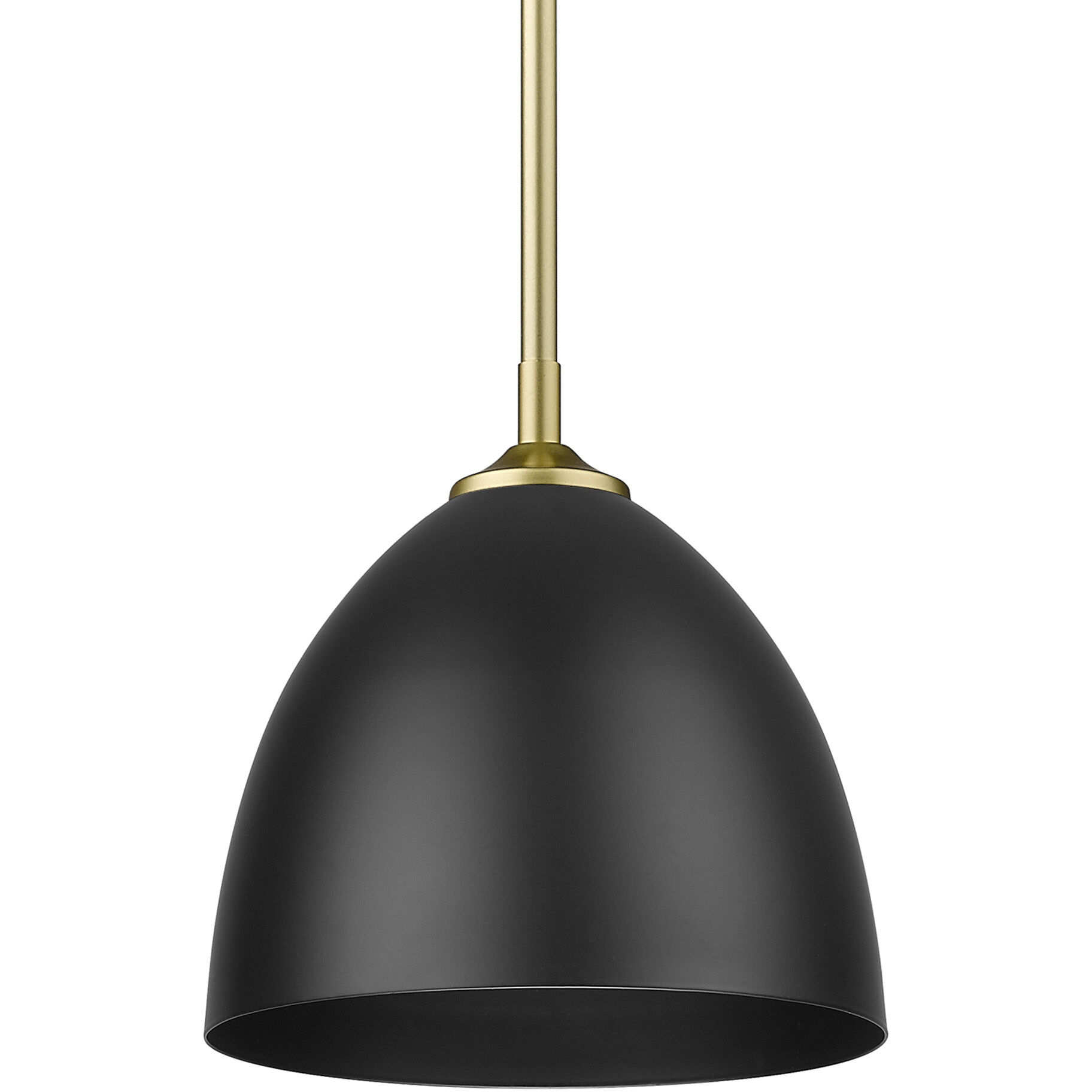 Yep Zoey Pendant Ceiling Light in Olympic Gold, Matte Black, Small