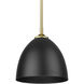 Yep Zoey Pendant Ceiling Light in Olympic Gold, Matte Black, Small