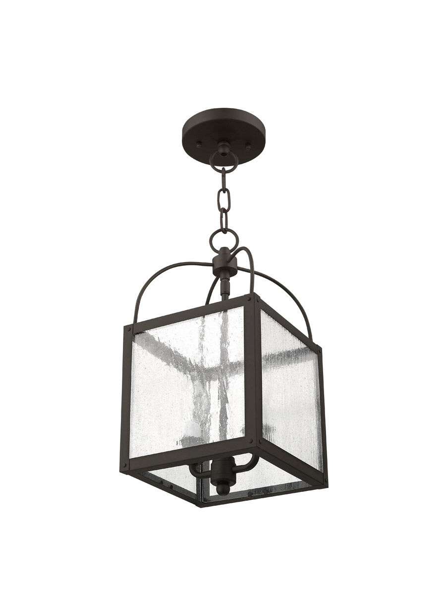 Milford 2 Light 8 inch Bronze Convertible Mini Pendant/Ceiling Mount Ceiling Light