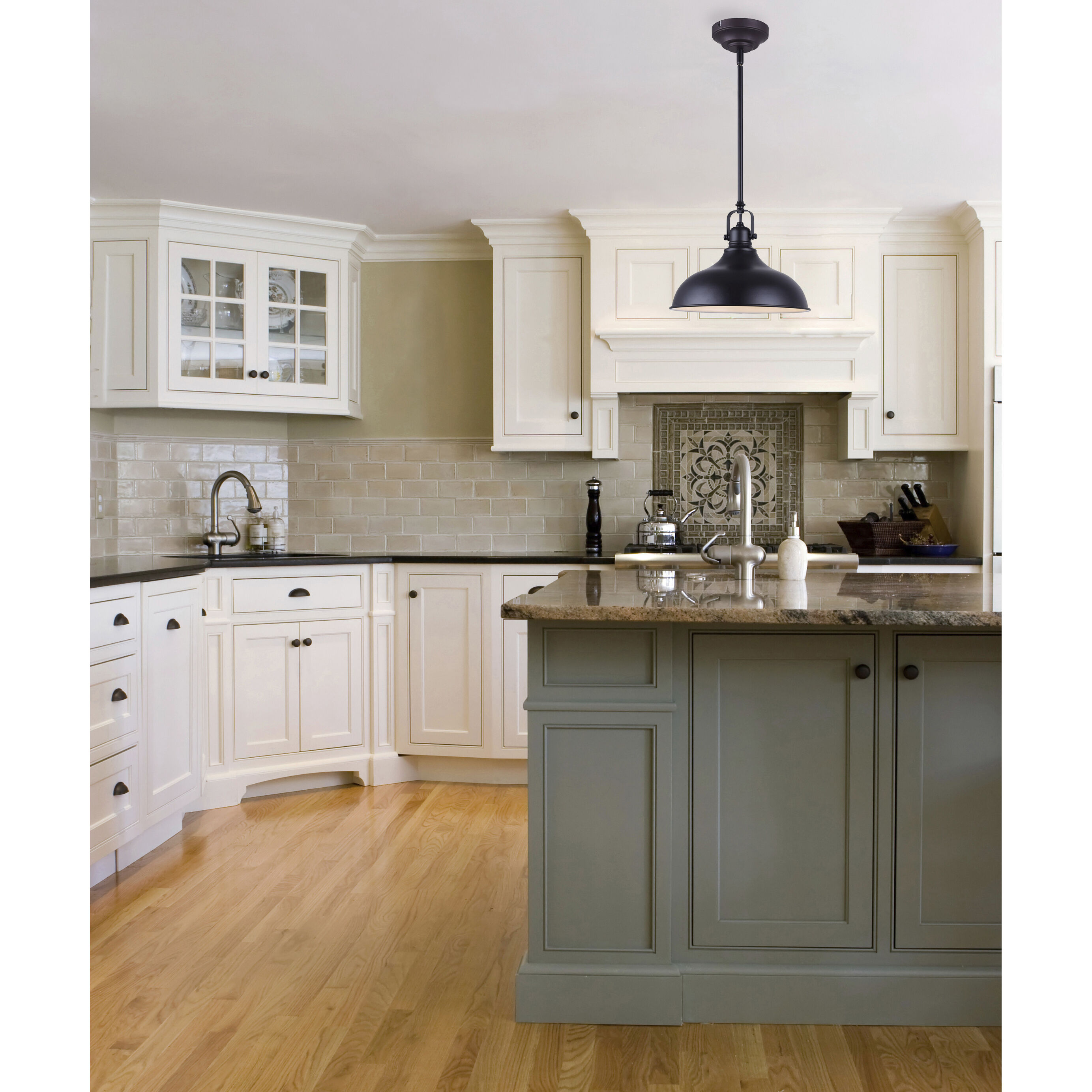 Madison LED 12 inch Black Pendant Ceiling Light