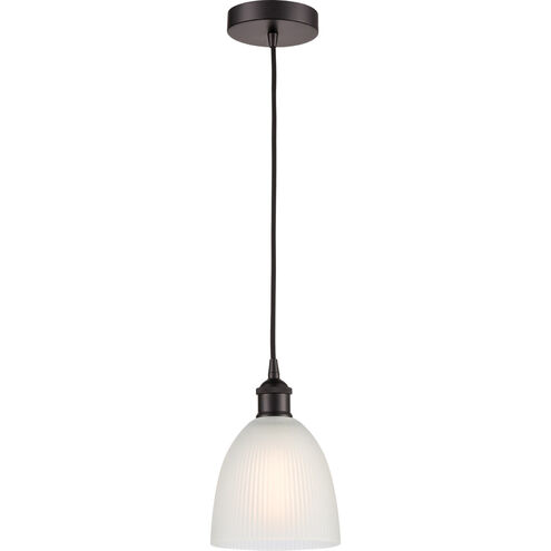 Edison Castile 1 Light 6 inch Oil Rubbed Bronze Mini Pendant Ceiling Light
