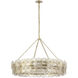 Julie Neill Gianna LED 35.75 inch Hand-Rubbed Antique Brass Ring Chandelier Ceiling Light