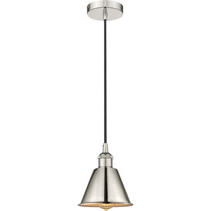 Edison Smithfield LED 7 inch Polished Nickel Mini Pendant Ceiling Light