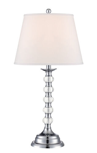 Aria 29 inch 25.00 watt Chrome Table Lamp Portable Light