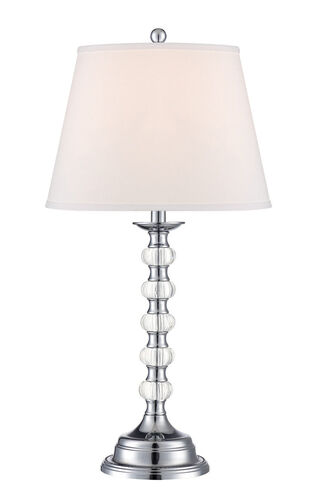 Aria 29 inch 25 watt Chrome Table Lamp Portable Light