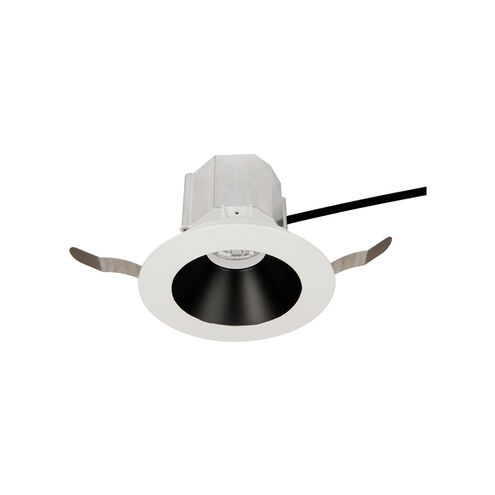 Aether LED B/Wt Recessed Lighting in 3000K, 90, Flood, Black White, Trim Only