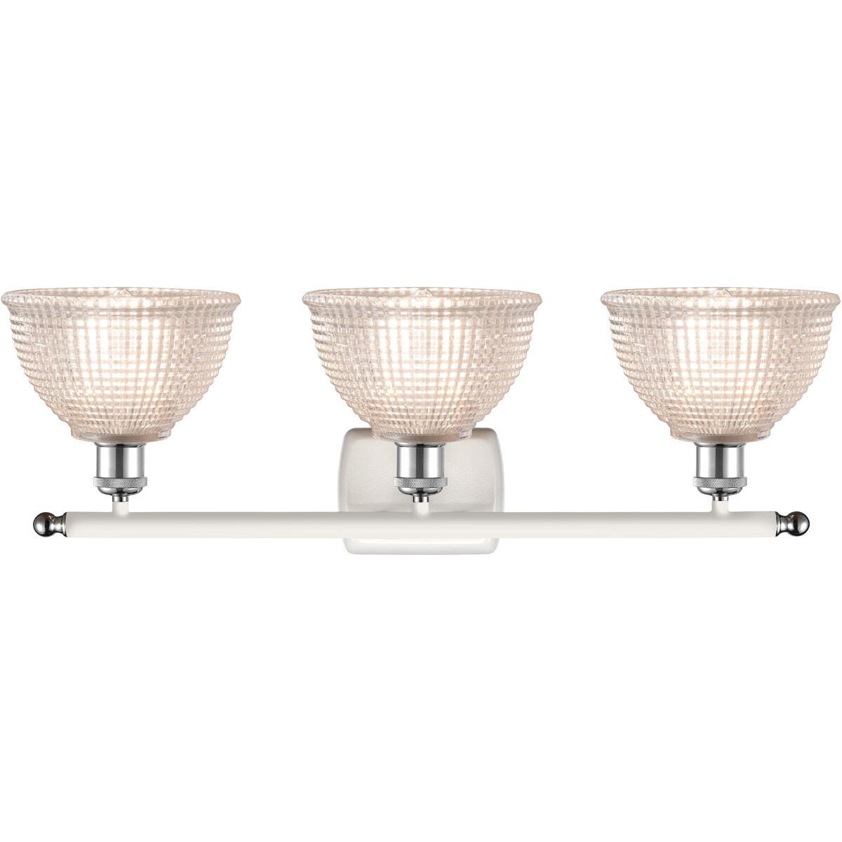 Ballston Arietta LED 26 inch White and Polished Chrome Bath Vanity Light Wall Light, Ballston